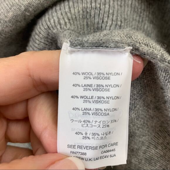 J Crew Wool Blend Gray Sweater - Picture 3 of 5